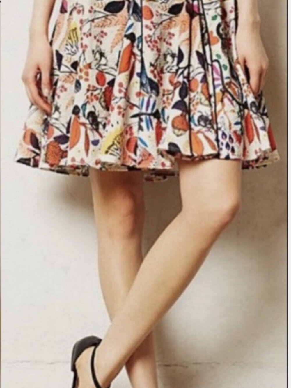 Eva Franco Anthropologie Whimsy Boho Chic Coquette Indie Skirt; Size 4